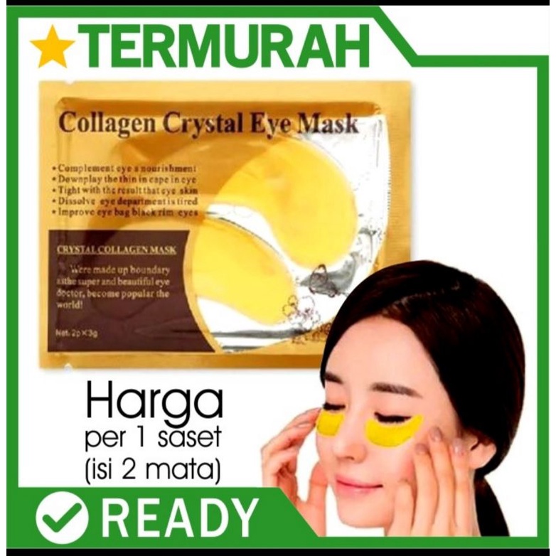 MASKER MATA / masker mata crystal colagen gold eye mask eyemask