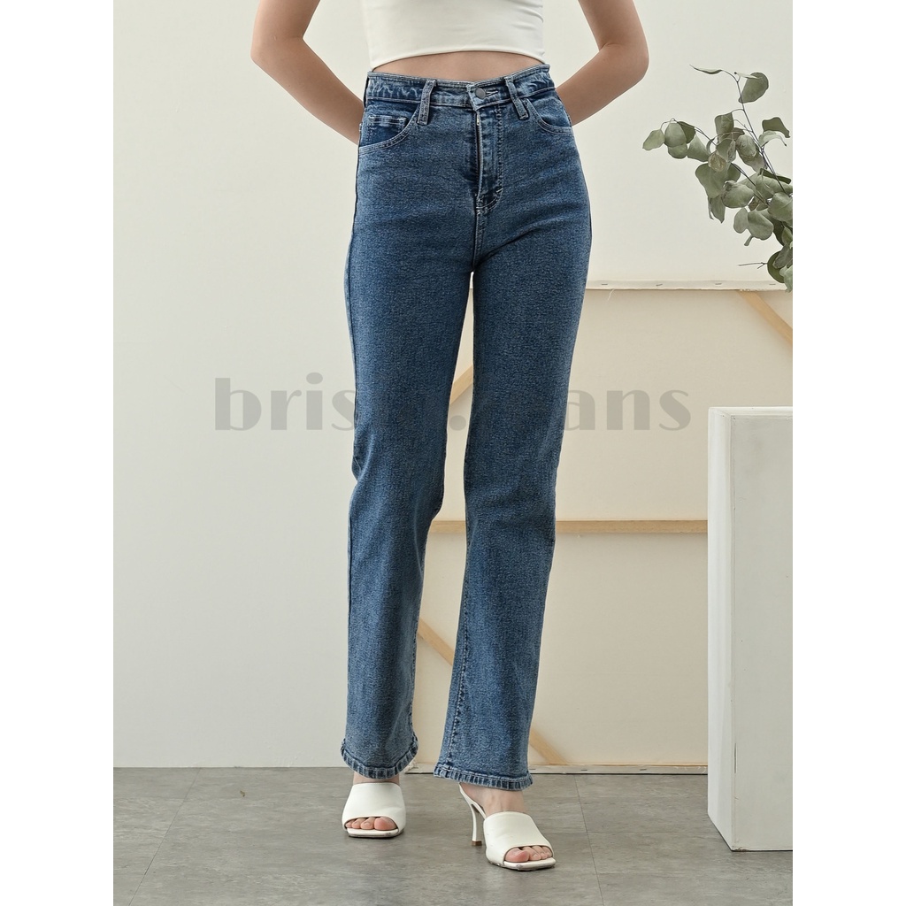 [SIZE 27-30] WENDY Strech Boyfriend Cullote Jeans (Highwaist Strech) - 2 WARNA