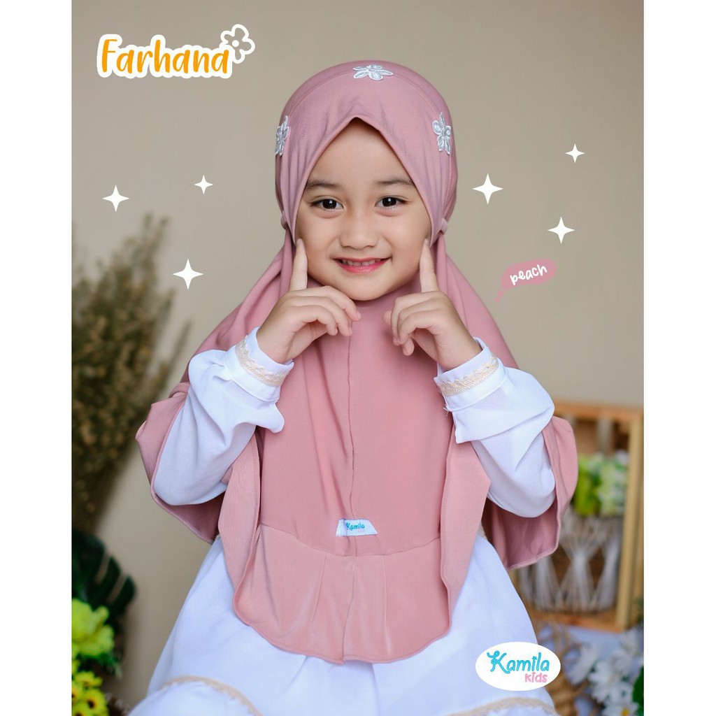 (KAMILA KIDS) BERGO ANAK FARHANA JILBAB INSTAN BAYI KERUDUNGANAK HIJAB SYARI ANAKBAYI PRAKTIS