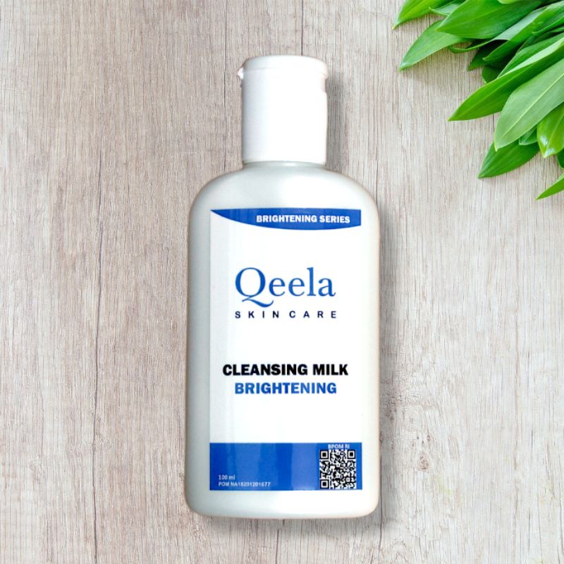 Qeela Skincare - Susu Pembersih Untuk Pencerah Wajah untuk Kulit Normal dan Flek Hitam