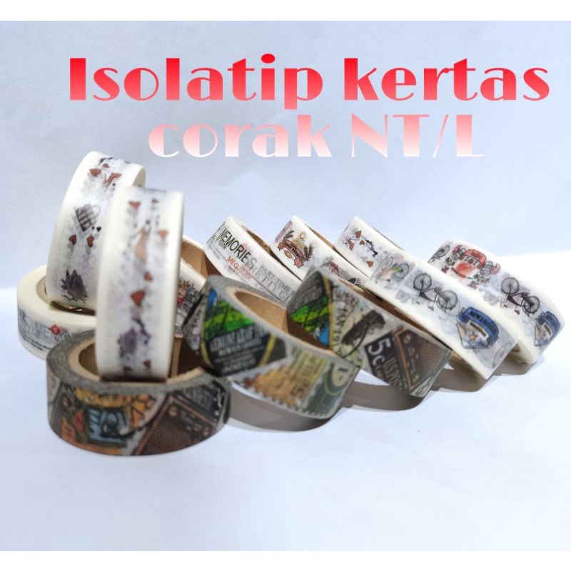 

Isolatip kertas corak. NT/lsn isi 12pcs