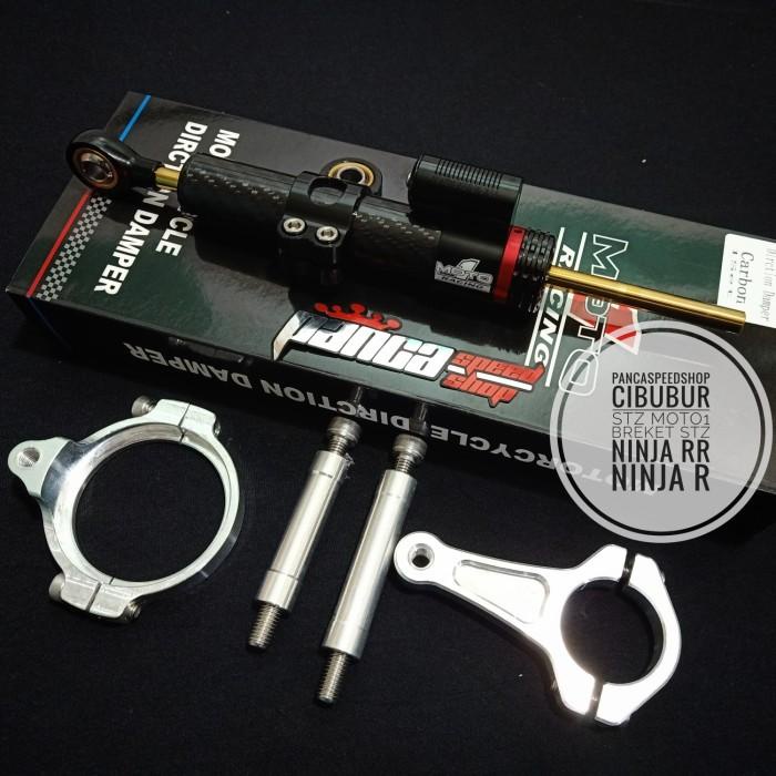 STABILIZER MOTO 1 CARBON NINJA R NINJA RR PLUS BREKET STABILIZER STANG