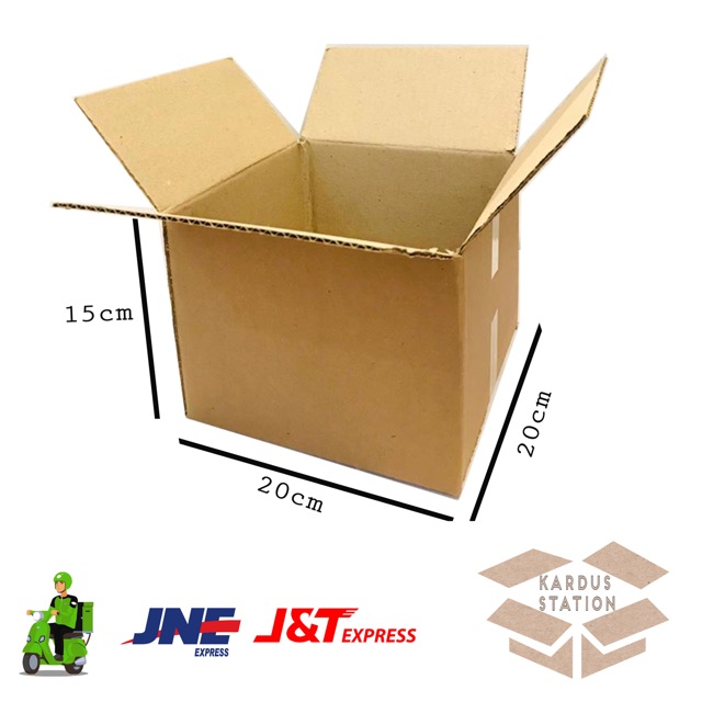 

Kardus Box Polos uk. 20x20x15 cm, BARU