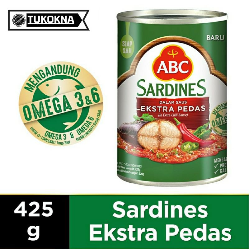 

ABC Sarden Saus Extra Pedas 425 g