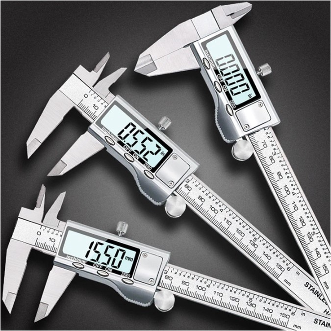 Jangka Sorong Digital LCD Caliper Micrometer 15CM / Caliper digital / Jangka sorong / Sigmat digital / 6-Inch 150mm Stainless Steel Electronic Digital Vernier Caliper Metal Micrometer Measuring