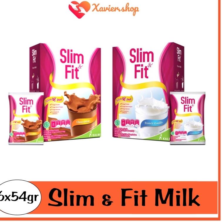 

[PRODUK PRQDO] Susu Slim & Fit Milk 6x52gr Vanila atau Coklat / susu slimfit / slim n fit / slimfit FS0