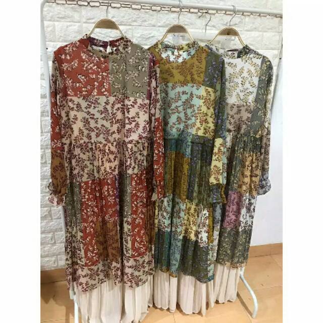 Gamis bangkok plisket