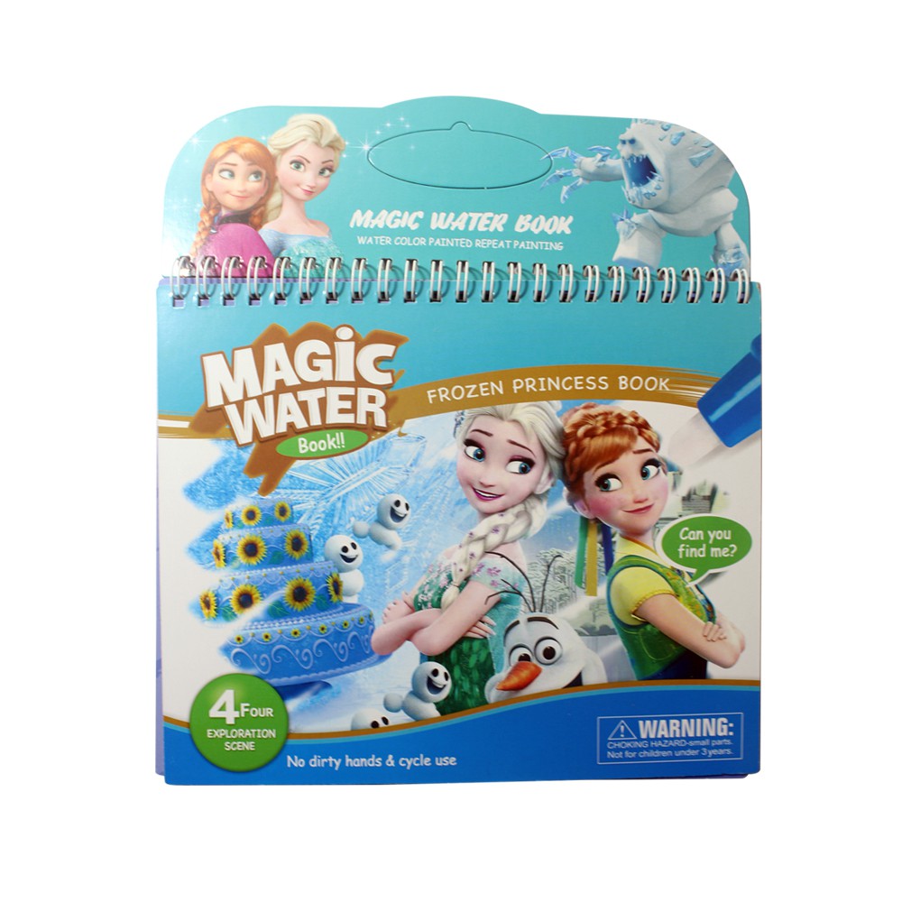 Mainan anak buku mewarnai MAGIC WATER BOOK BUKU CAT AIR