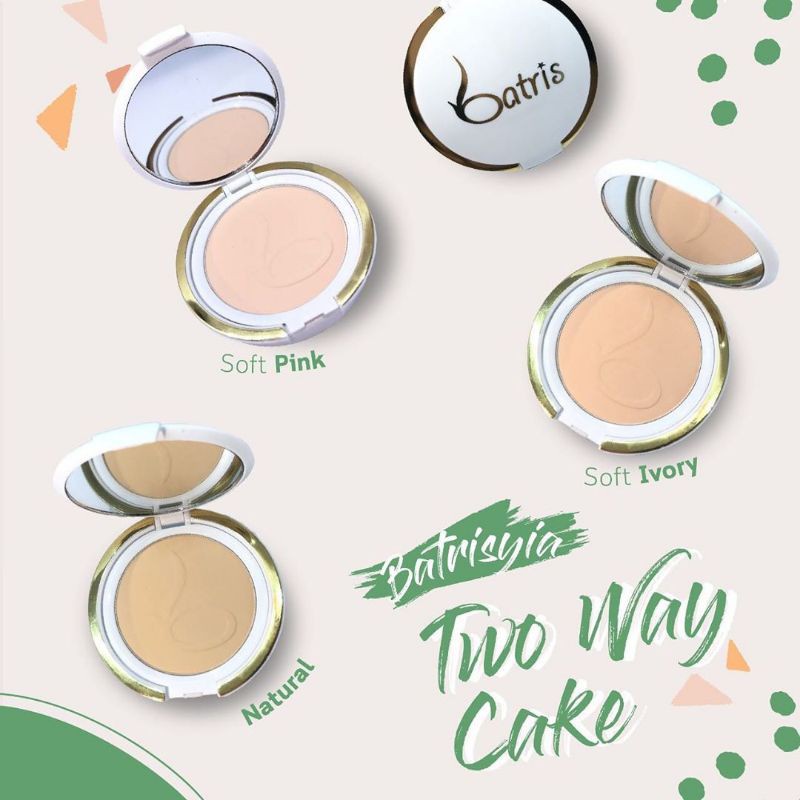 

TWO WAY CAKE BATRISYIA HERBAL - SOFT IVORY - NATURAL - SOFT PINK - BEDAK PADAT RINGAN