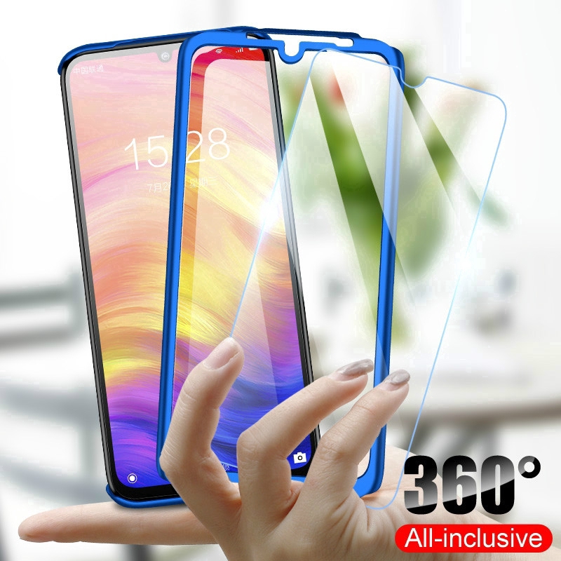 Casing Hard PC + Tempered Glass Full Body untuk Xiaomi Mi 8 Lite Mi 9 A2 Lite