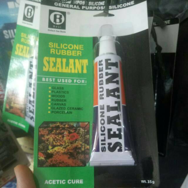 

Lem silikon lem kaca bening silicone sealant clear 30gr