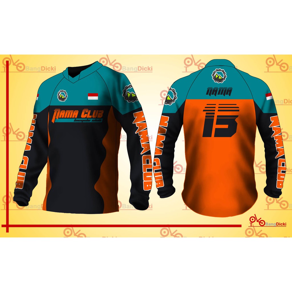 Hot Jersey Sepeda Costum Dengan Desain Sendiri Dan Bisa Pakai