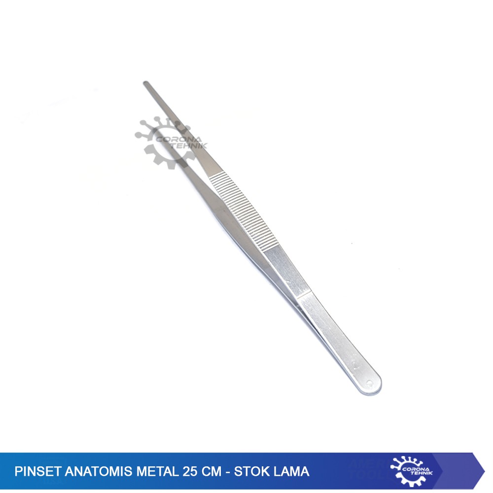 Pinset Anatomis Metal 25 cm - Stok Lama