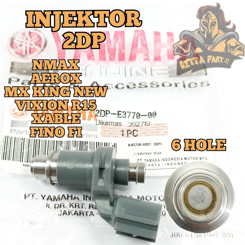 INJEKTOR YAMAHA 2DP 6 HOLE { 6 LUBANG } KUALITAS ASLI ORIGINAL YAMAHA YGP PRESISI SEMPROTAN STABIL AWET DAN DIJAMIN MANTAP / INJEKTOR NMAX / INJEKTOR AEROX / INJEKTOR MX KING / INJEKTOR VIXION R15 / INJEKTOR XABLE / INJEKTOR FINO FI / INJECTOR