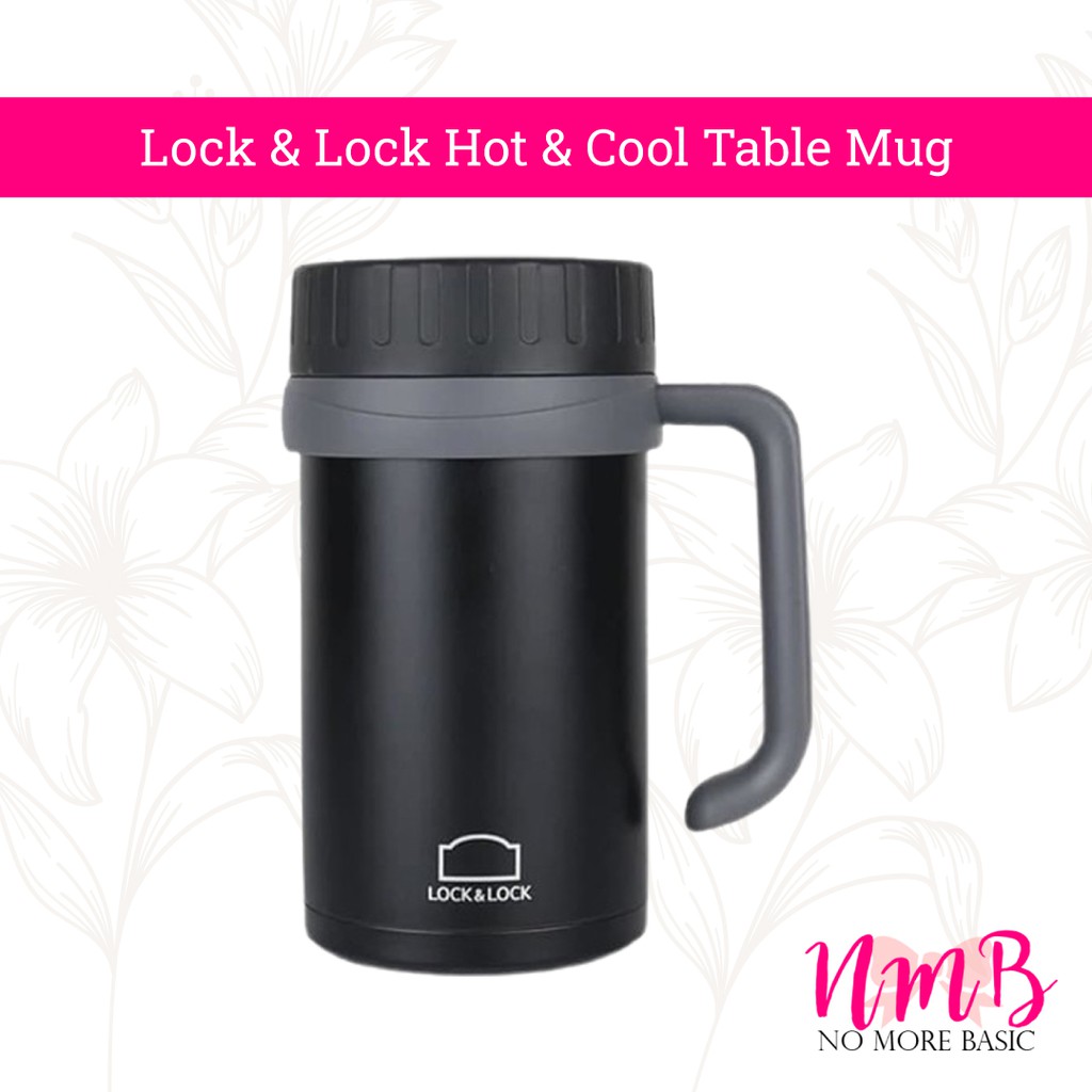 Lock &amp; Lock Hot &amp; Cool Table Mug 500ml - New Basic Outdoor Mug Cup - Gelas Thermos Panas