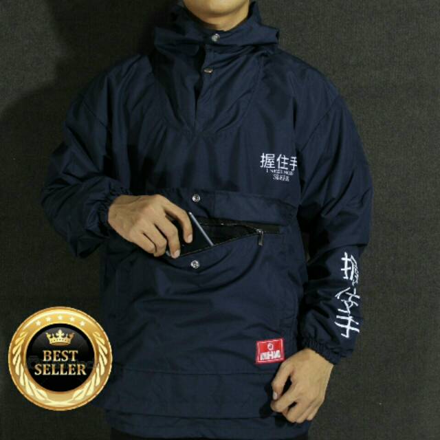 Jaket Pria /Jaket Caougle Holdhand Taslan Anti Air