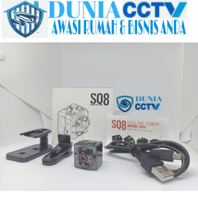 SPY CAM MINI SQ 8 FULL HD 1080P KAMERA PENGINTAI KECIL