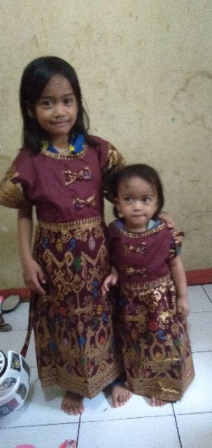 Couple Batik Dress Wanita Natalia Sarimbit Famili Seragam Keluarga Baju Anak Murah