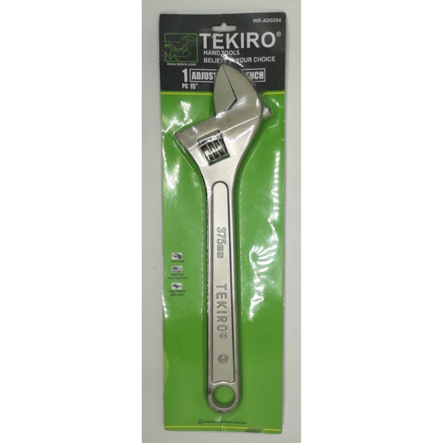 TEKIRO - ADJUSTABLE WRENCH KUNCI INGGRIS 375 MM 15 INCH - ORIGINAL