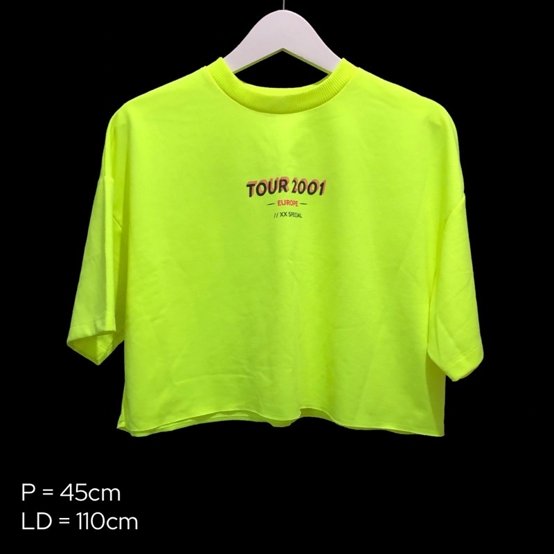 [New] Bershka Crop Top Neon Size XS / S