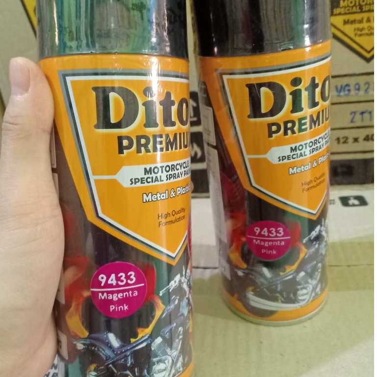 New DITON Premium SOLID COLORS Pilok Pilox Cat Semprot 9433 Magenta Pink / Pink Magenta (400cc)