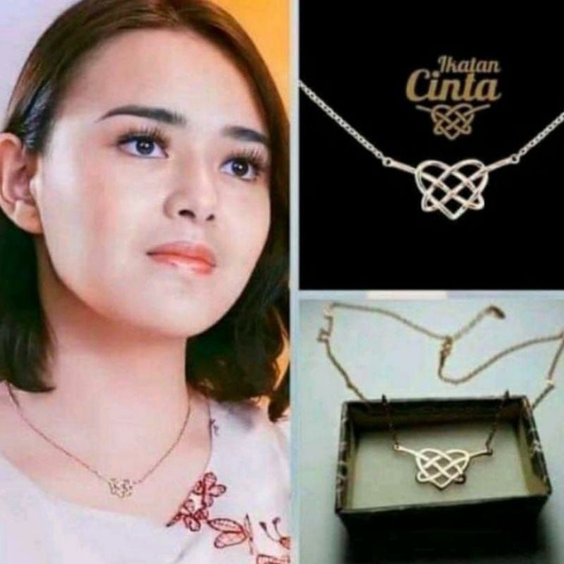 Kalung Ikatan Cinta Wanita Kalung Titanium Fashion