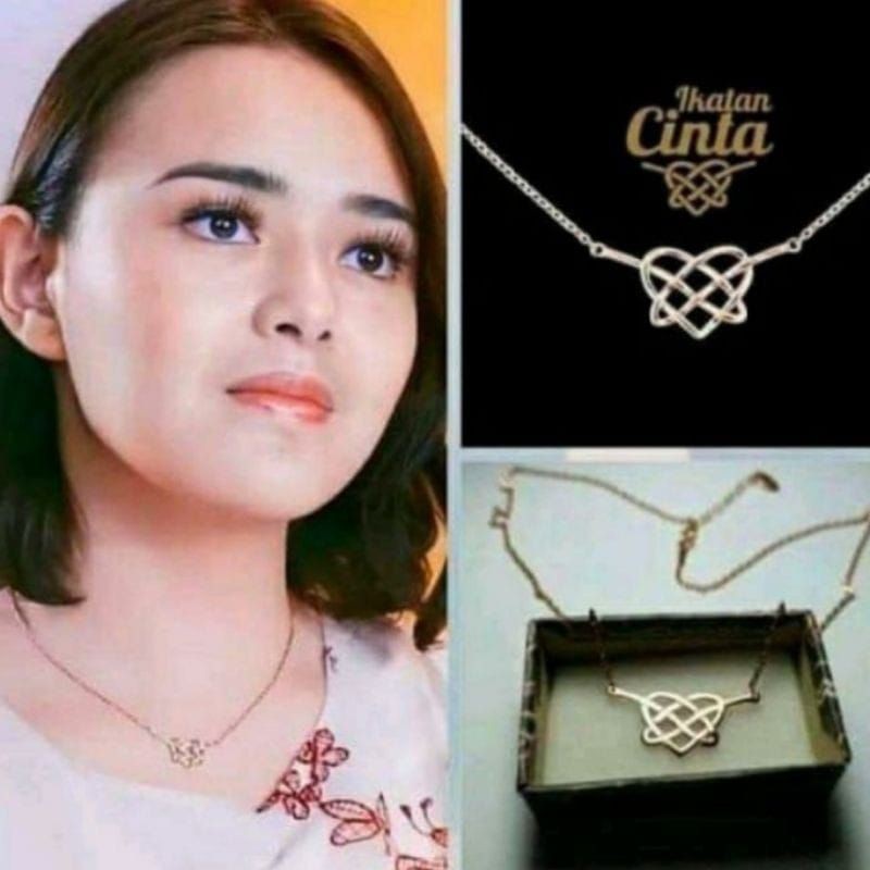 Ready siap kirim Kalung ikatan cinta amanda manopo titanium kalung ikatan cinta terlaris RCTI AMANDA