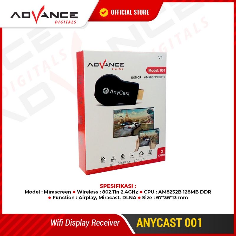 ANYCAST ADVANCE TIPE 001 - Hitam