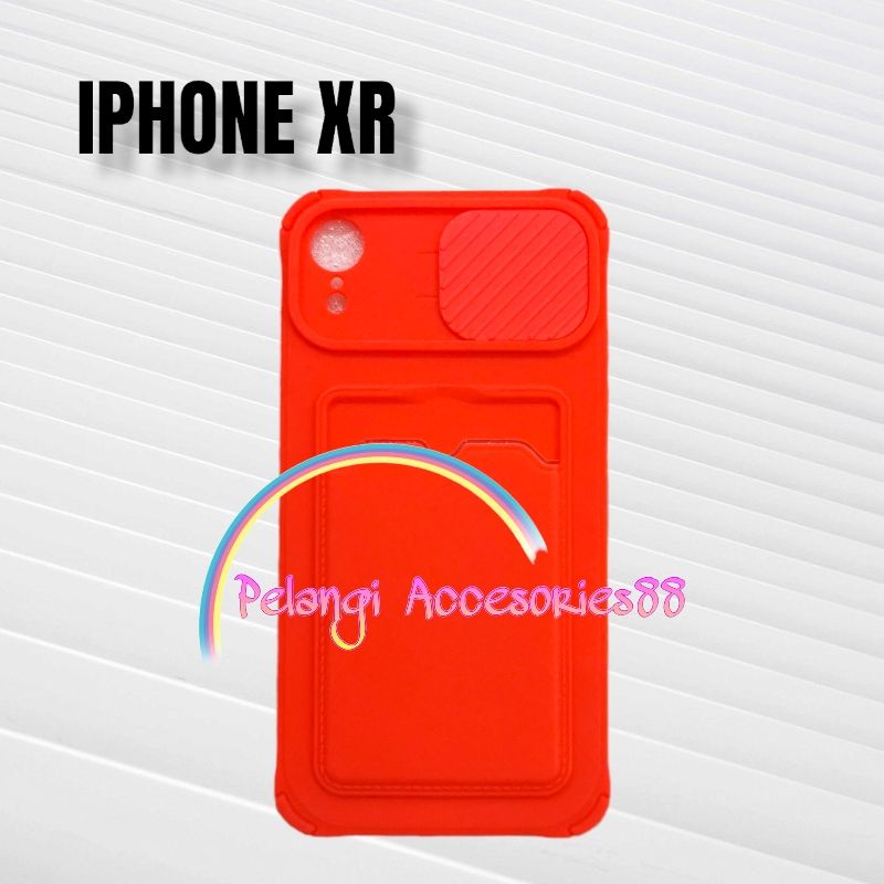 CASE IPHONE XR CASE SOFTCASE SLEDING WARNA WARNI