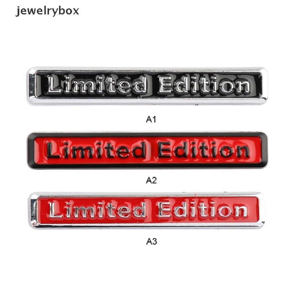 (Box) Stiker Emblem / Badge 3D Bahan Metal Chrome Edisi Terbatas Untuk Mobil / Motor