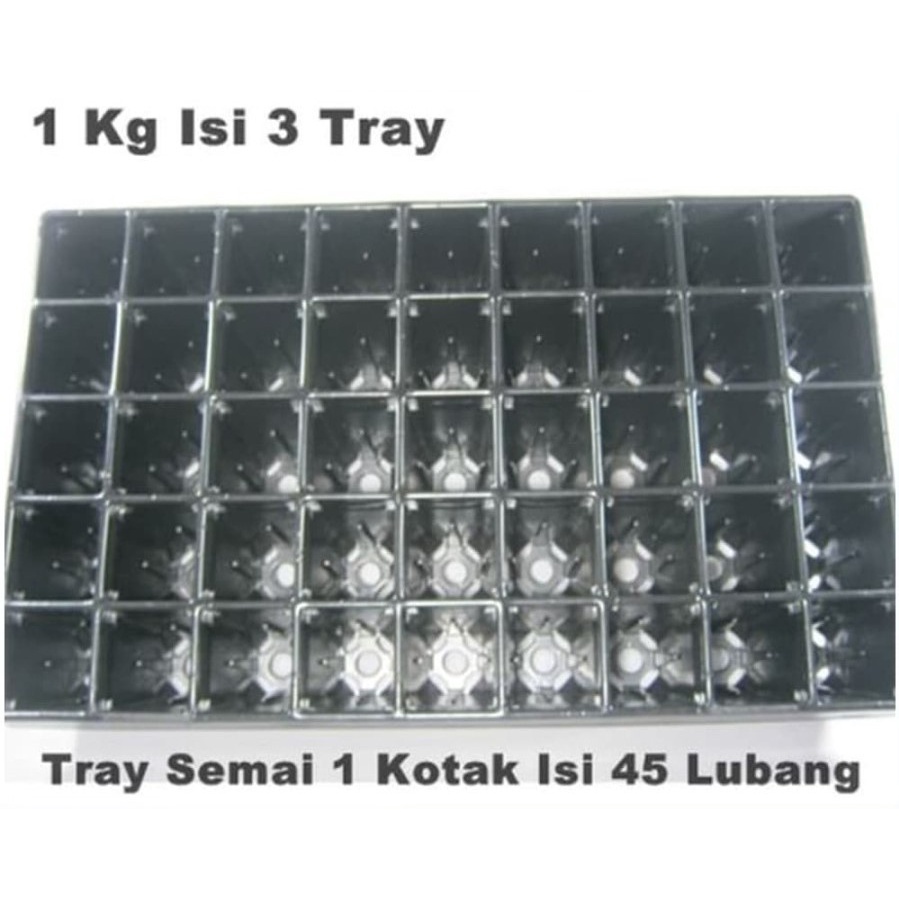 Tray Semai  Bibit Untuk Benih Tanaman Bentuk kotak besar 45 Lubang bibit benih sayur sayuran cabai c