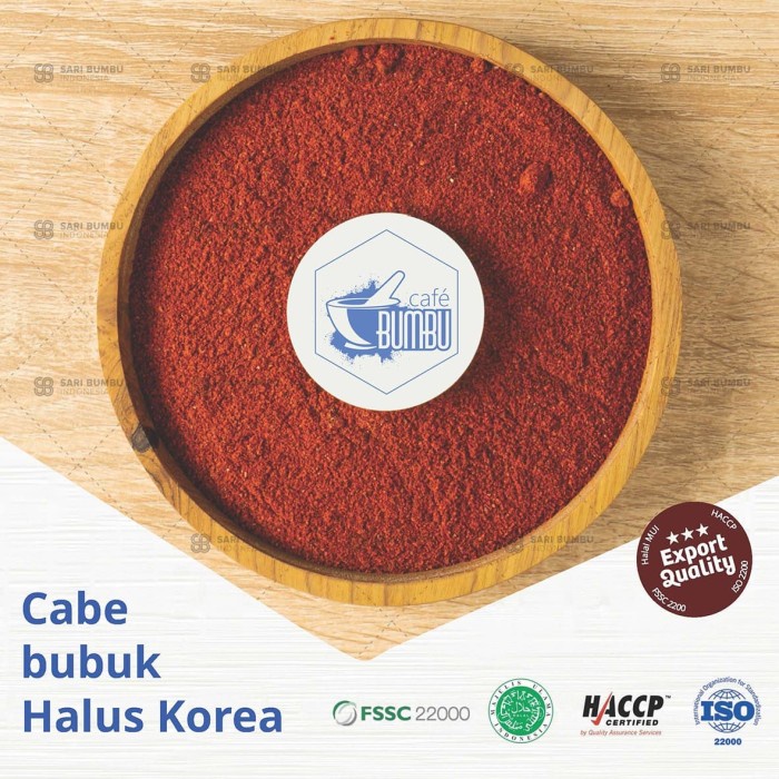 

Marhies- Cabe Bubuk Halus Korea / Gochugaru Powder. Bumbu Masak Praktis