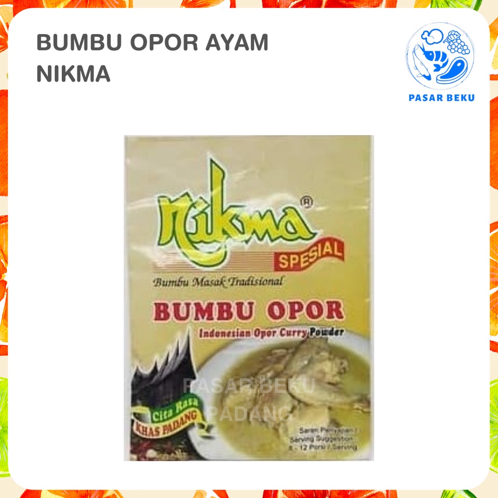 

Bumbu Opor Ayam NIKMA Spesial Khas Minang 20gr Bumbu Dapur Instan Masak Padang