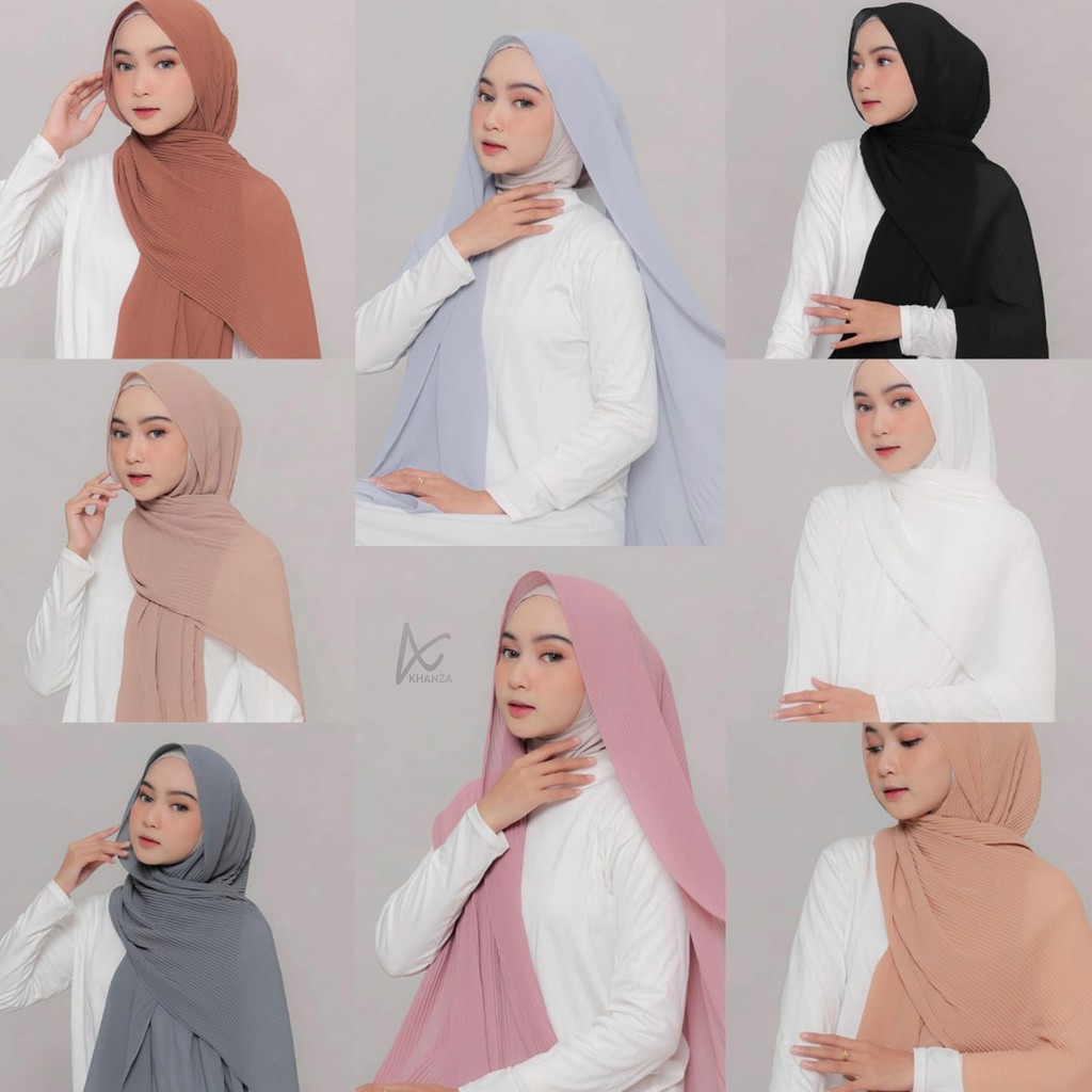 PASHMINA PLISKET LIDI fULL PREMIUM//CERUTY BABYDOLL//PLISKET //PLEATED SHAWL