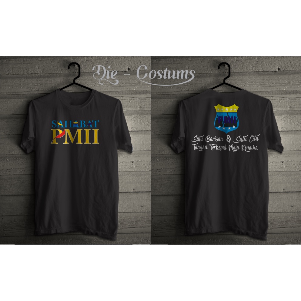 Kaos Sahabat PMII/Kaos Distro Bandung/Sablon Kaos Satuan/Free Tambah Nama/Kaos Pergerakan