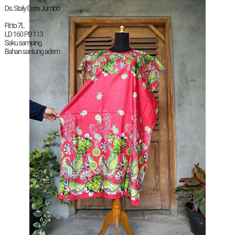 Diskon!Daster super duper jumbo Ld 160 /daster kekinian /daster batik rayon( bayar ditempat / cod )