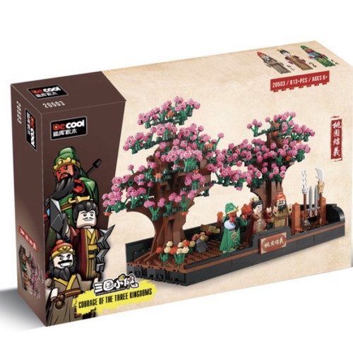 Decool 20503 Three Kingdoms Brotherhood Forged in The Peach Garden