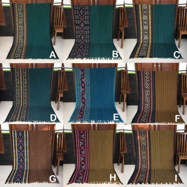 TERLENGKAP Kain Tenun Blangket Mix Motif Lurik