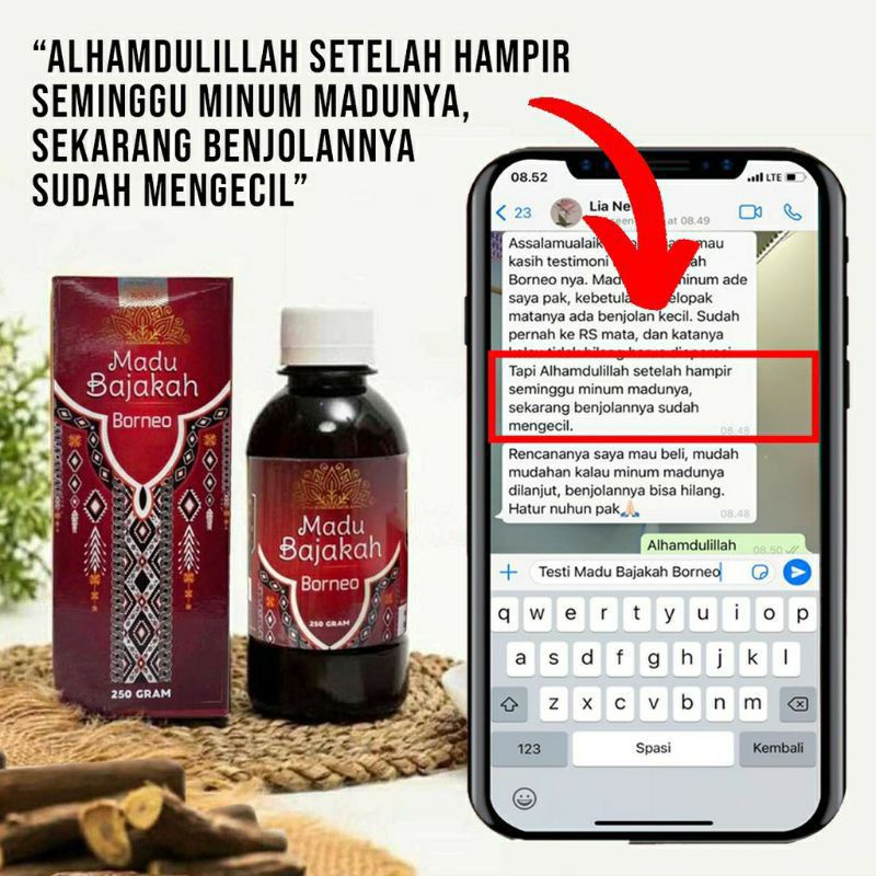 Madu Bajakah Borneo Original Asli Premium Herbal Alami Untuk Pengobatan Obat Kanker Tumor Kista Stroke Asma Asthma Ashma Wasir Diabetes Penyakit Lambung Gerd Maag Kronis Benjolan Axienty Tukak Lambung Dan Penyakit Kronis Lainnya