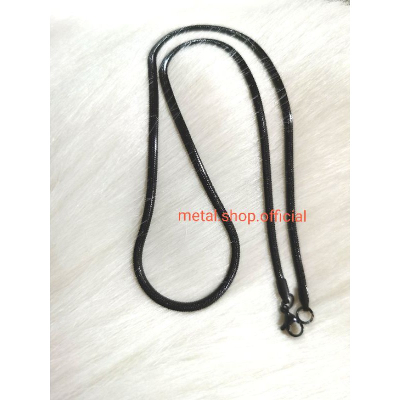 kALUNG TITANIUM GEPENG WARNA HITAM PANJANG 45CM|50CM|60CM