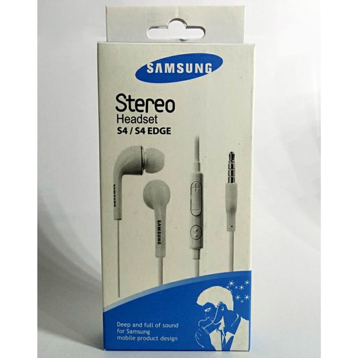 HEADSET HANDSFREE EARPHONE SAMSUNG S4 + VOLUME Grosir