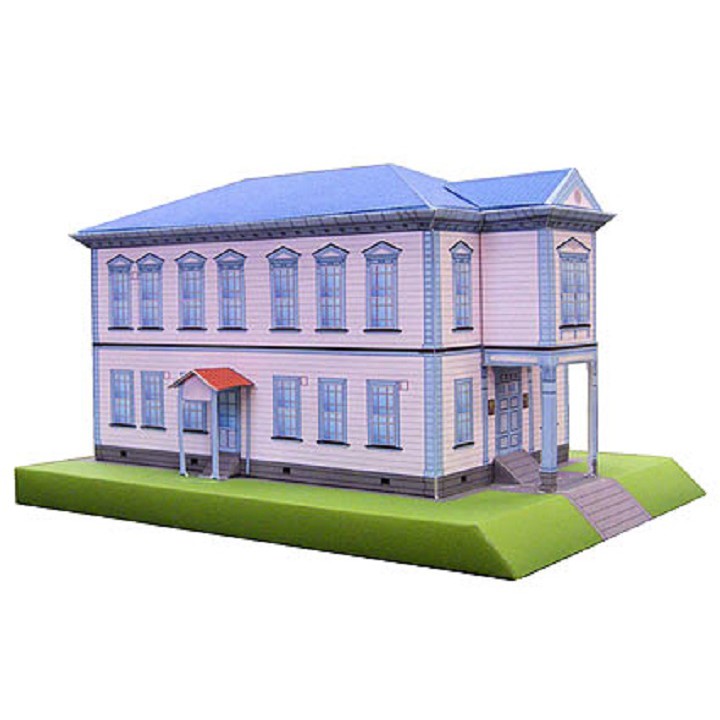 DIY PaperCraft Diorama Gedung Rumah Tattoku