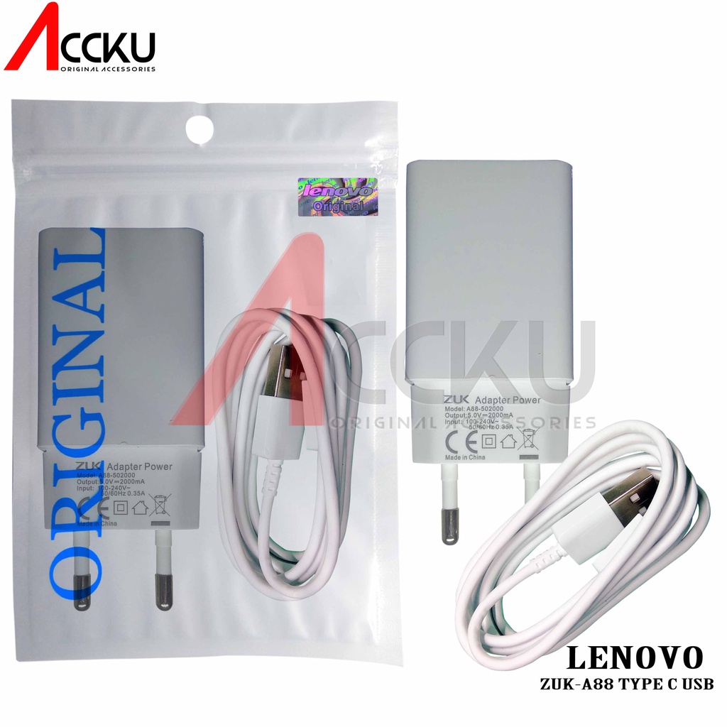 TRAVEL CHARGER LENOVO 2A TYPE-C CHARGER LENOVO ZUK A88-502000 ORIGINAL