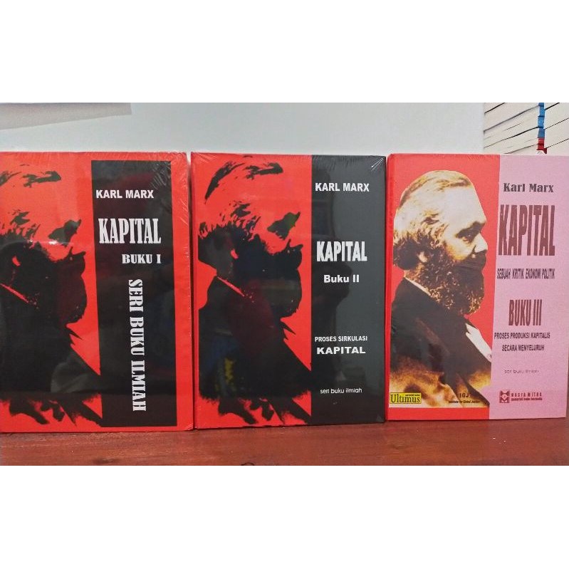 Paket 3 Buku Das Kapital Jilid 1-3 Lengkap - Karl Marx - NR