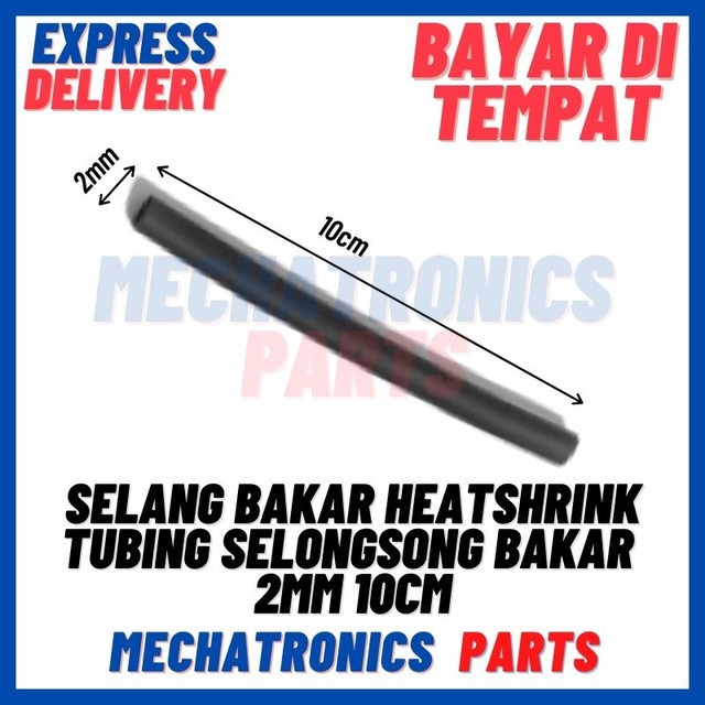 [DEV-9287] SELANG BAKAR 2MM 10CM HEATSHRINK TUBING SELONGSONG BAKAR 2MM 10CM