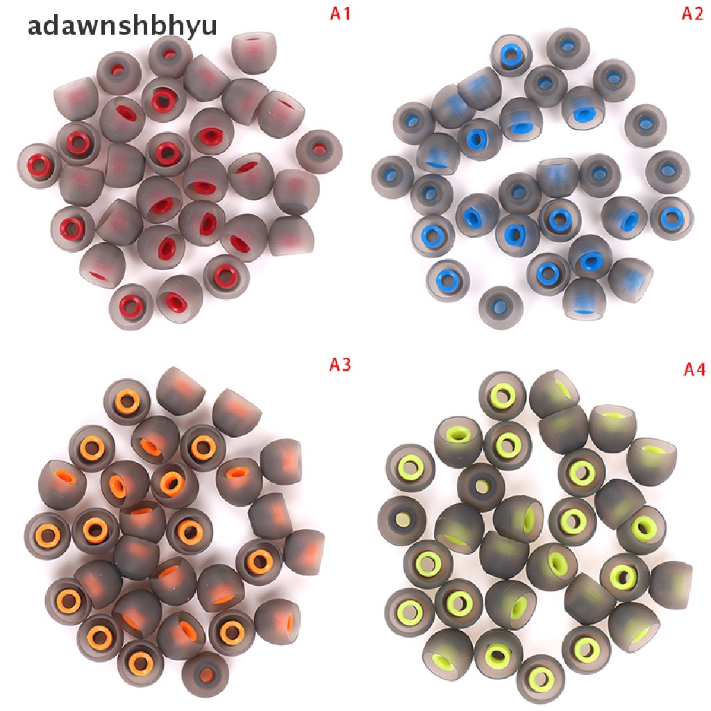 Adawnshbhyu 30pcs earbud Pengganti earphone Silikon Peredam Kebisingan earbud caps