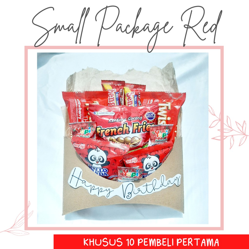 

Hampers Snack Unik Red (S) | SNACK WRAP - Kado ultah/ wisuda/ anniv/ valentine, dll | UNIK | TERMURAH