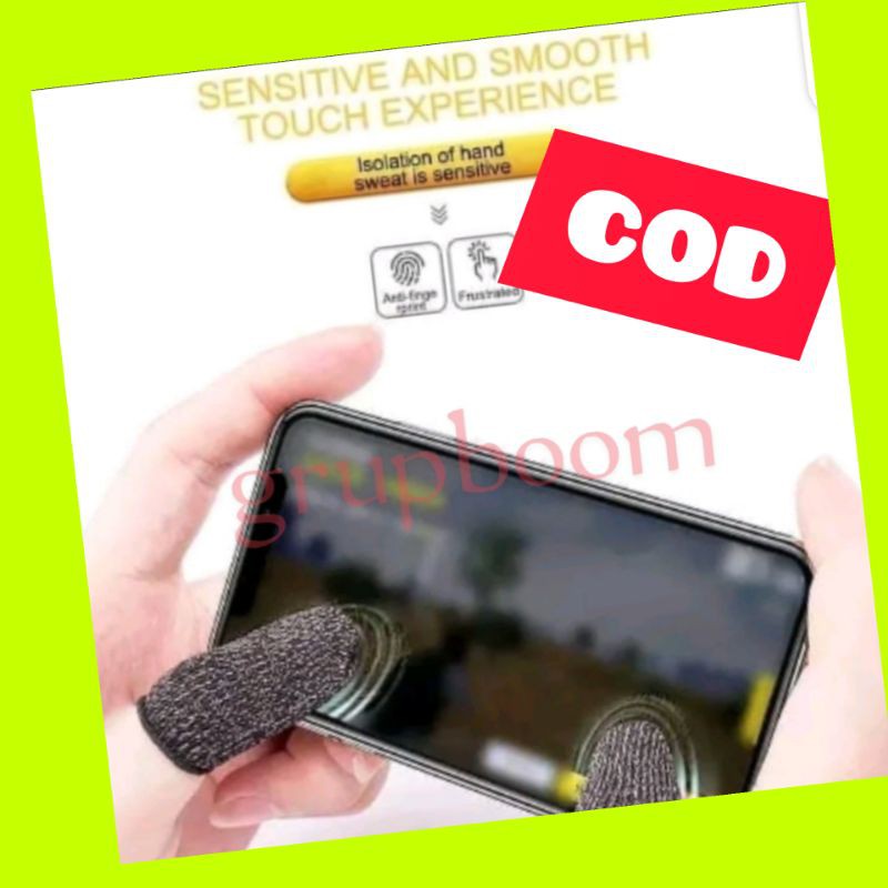 PROMO SARUNG JEMPOL JARI GAME ANTI SLIP GROSIR Warna HITAM