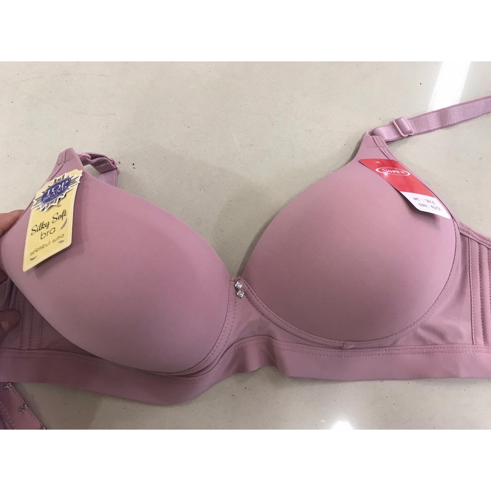 BRA BH 9814 SOREX BUSA TANPA KAWAT BH/BRA SOREX 9814 BRA WANITA SOREX - TANPA KAWAT BUSA TIPIS -CUP BESAR - SILKY SOFT SOREX -BH BRA PREMIUM-  (Cup B) Licin Silky Soft | Bra Busa Tipis Tanpa Kawat Full Cup SIZE 36 38 40 42 - ARA98STORE