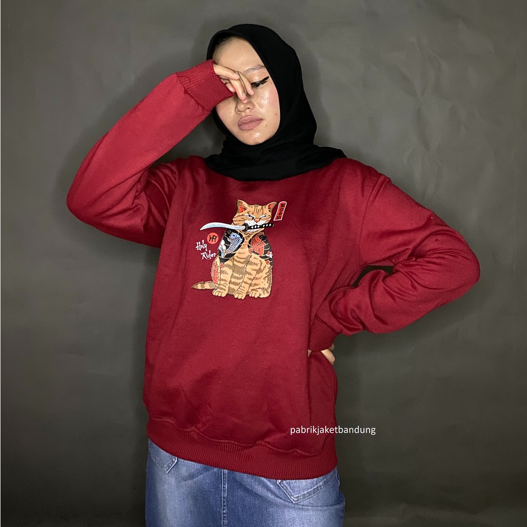 Cat Sweatshirt Holyrider // Sweatshirt Basic fashionable